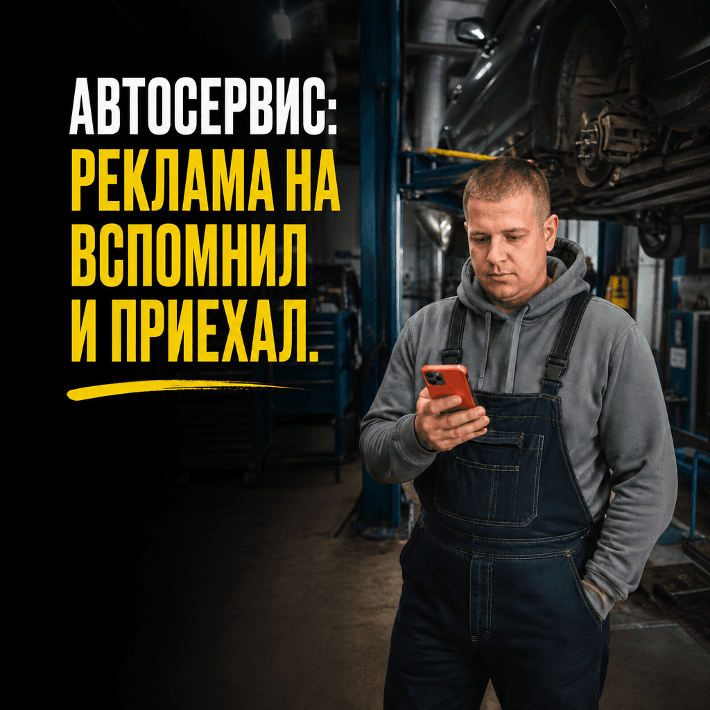 Автосервис — это ниша, где реклама должна работать не на продажу, а на… 1