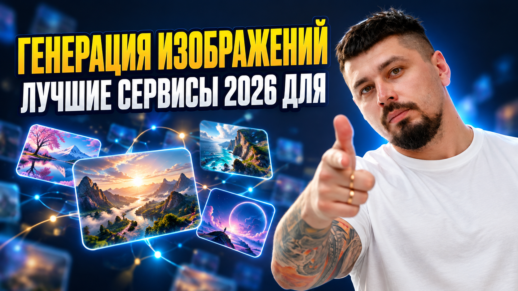Генерация изображений нейросетью: лучшие сервисы 2026 для маркетинга — бесплатно и платно